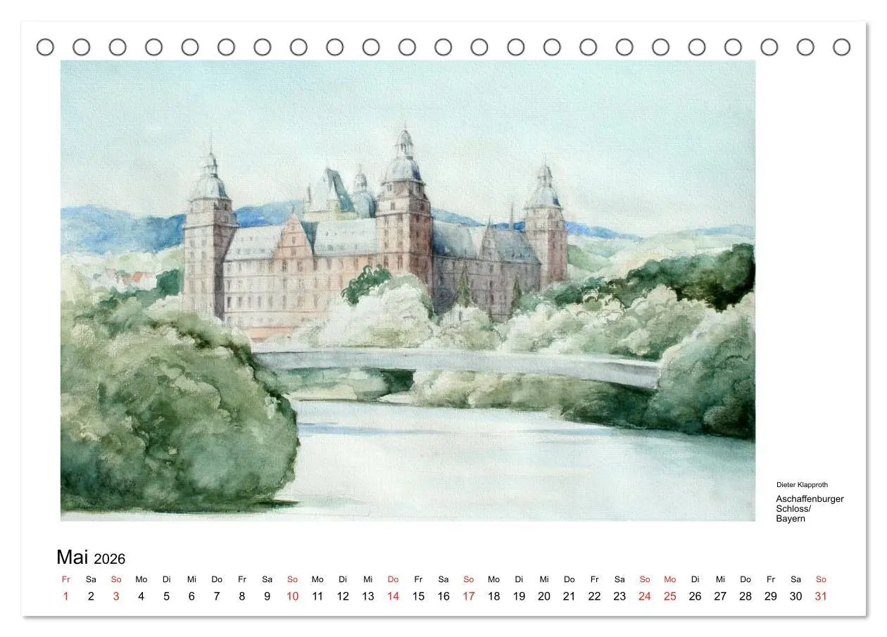 Bild: 9783516096576 | Pinselspuren einer Deutschlandreise - 12 Aquarelle von Dieter...