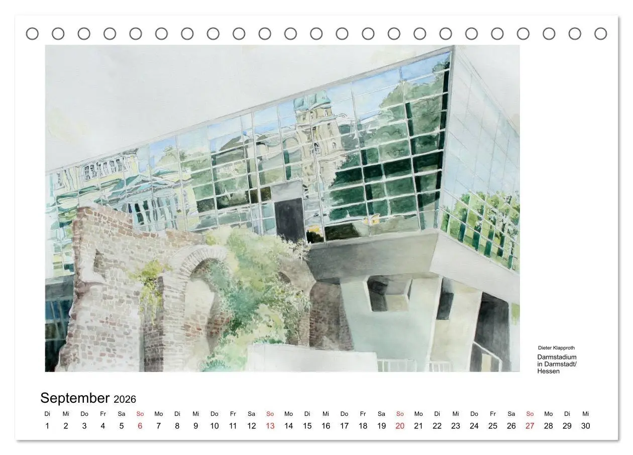 Bild: 9783516096576 | Pinselspuren einer Deutschlandreise - 12 Aquarelle von Dieter...