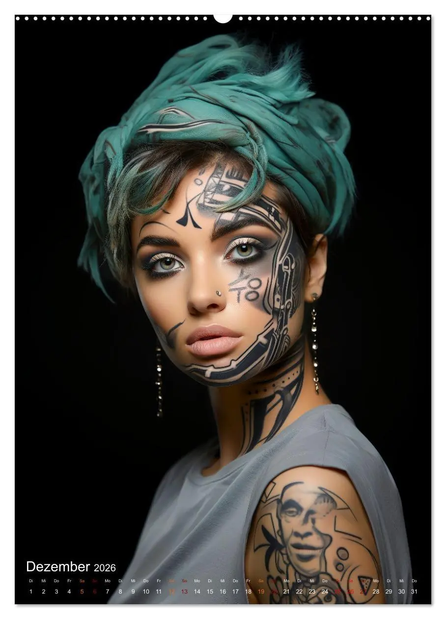 Bild: 9783516306576 | Tattoo Kunst auf der Haut (hochwertiger Premium Wandkalender 2026...