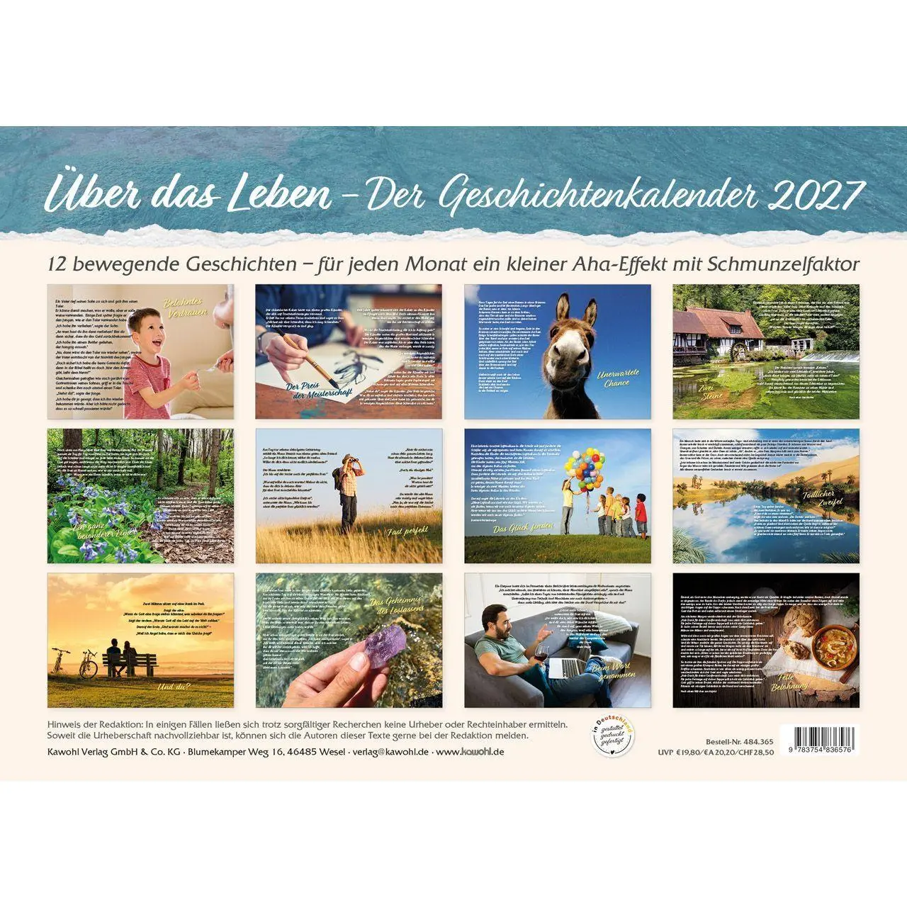 Bild: 9783754836576 | Über das Leben 2027 | Wand-Kalender mit Geschichten | Kalender | 14 S.