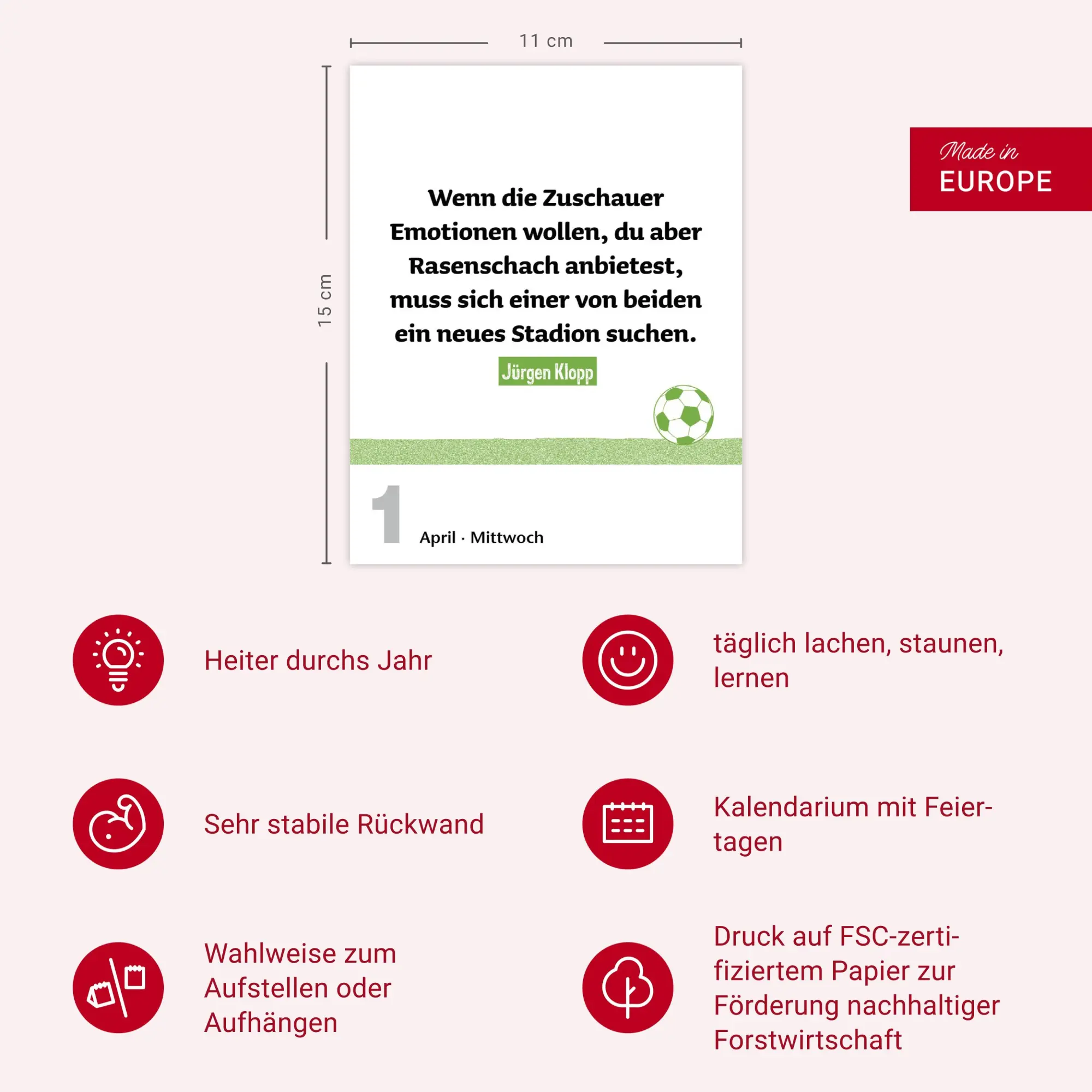Bild: 9783840036576 | Lattenknaller Tagesabreißkalender 2026 - Die witzigsten...