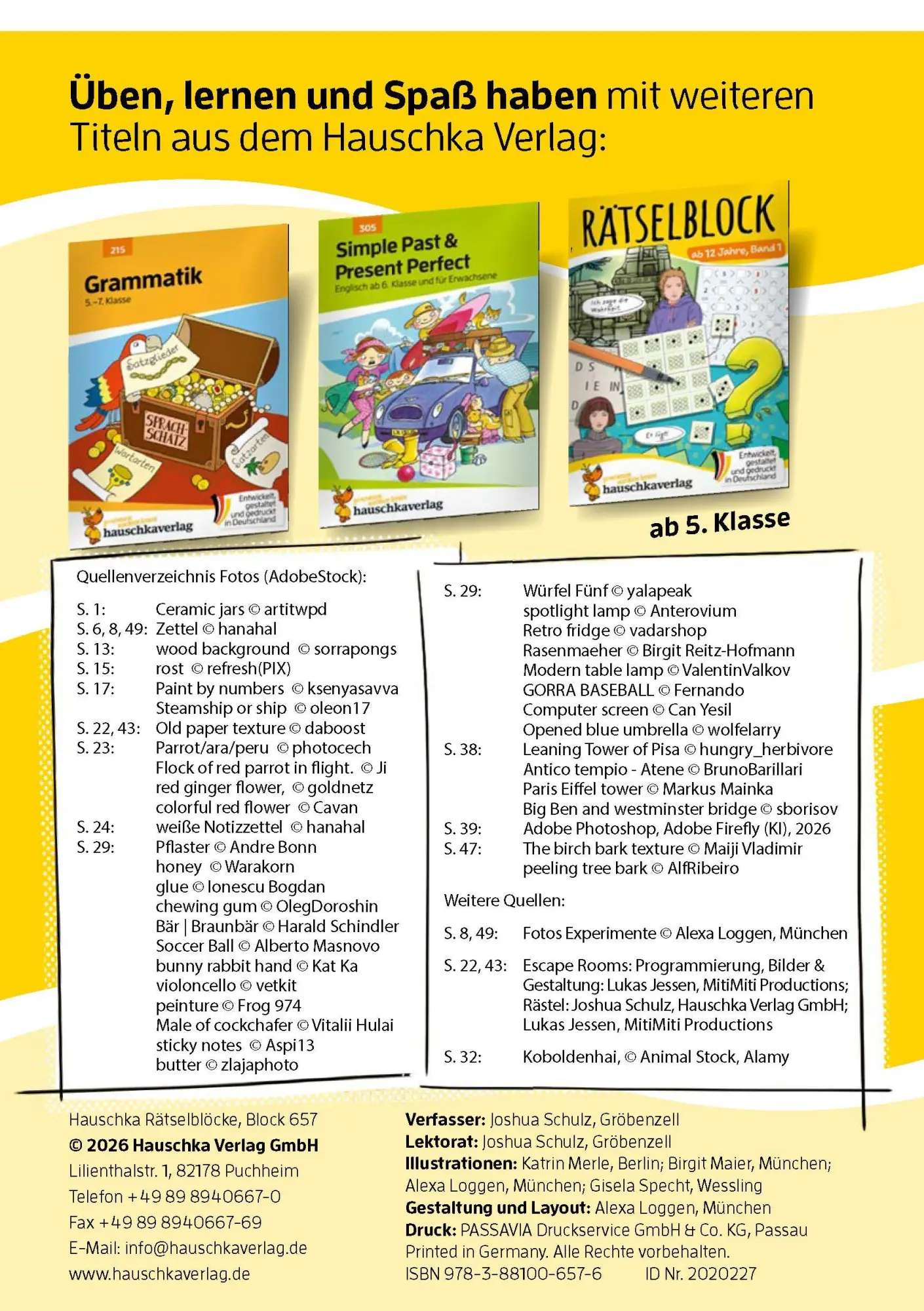Bild: 9783881006576 | Rätselblock ab 12 Jahre, Band 2 | Joshua Schulz | Taschenbuch | 64 S.