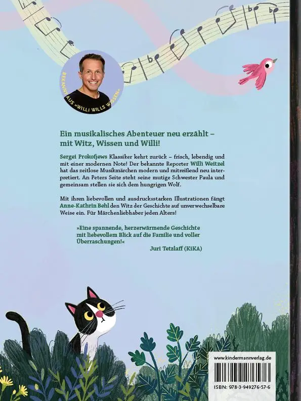 Rückseite: 9783949276576 | Peter, Paula und der Wolf | Willi Weitzel | Buch | 48 S. | Deutsch