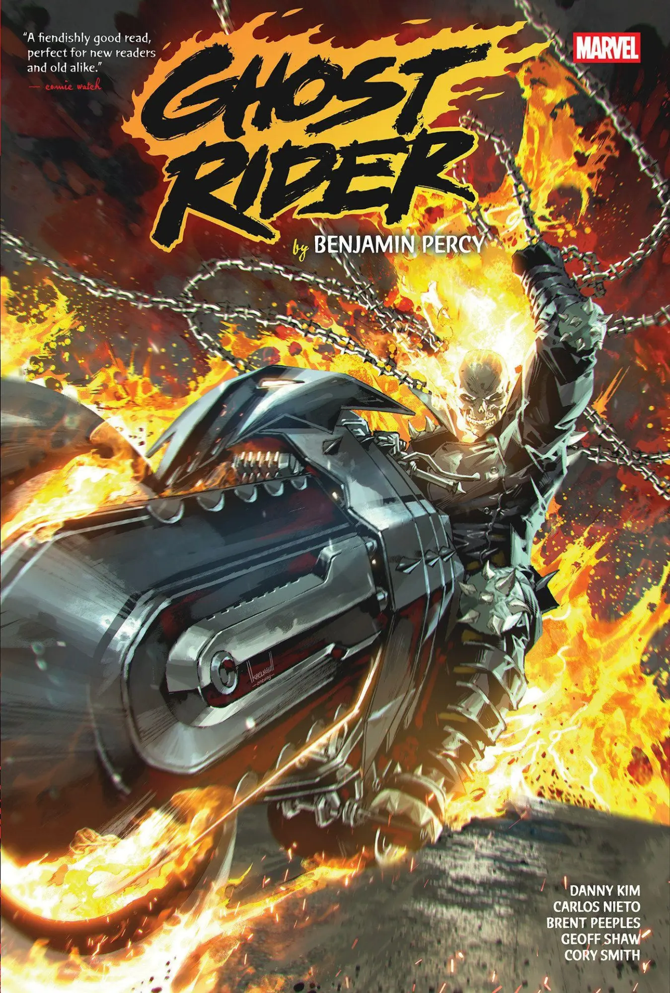 Cover: 9781302966676 | Ghost Rider by Benjamin Percy Omnibus Kael Ngu Cover | Benjamin Percy