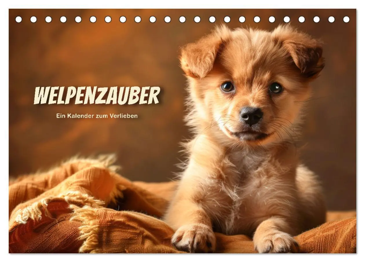 Cover: 9783457446676 | Welpenzauber: Ein Kalender zum Verlieben (Tischkalender 2026 DIN A5...