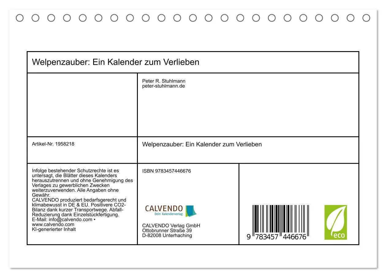Bild: 9783457446676 | Welpenzauber: Ein Kalender zum Verlieben (Tischkalender 2026 DIN A5...