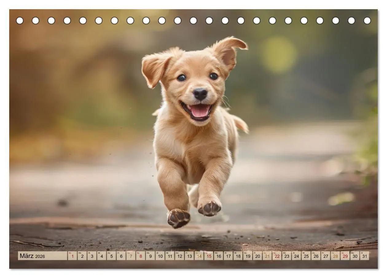 Bild: 9783457446676 | Welpenzauber: Ein Kalender zum Verlieben (Tischkalender 2026 DIN A5...