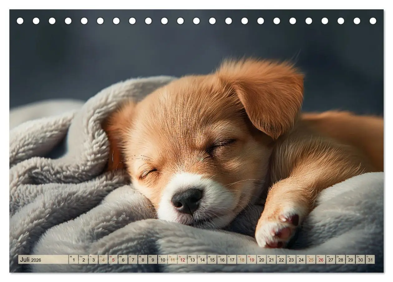 Bild: 9783457446676 | Welpenzauber: Ein Kalender zum Verlieben (Tischkalender 2026 DIN A5...