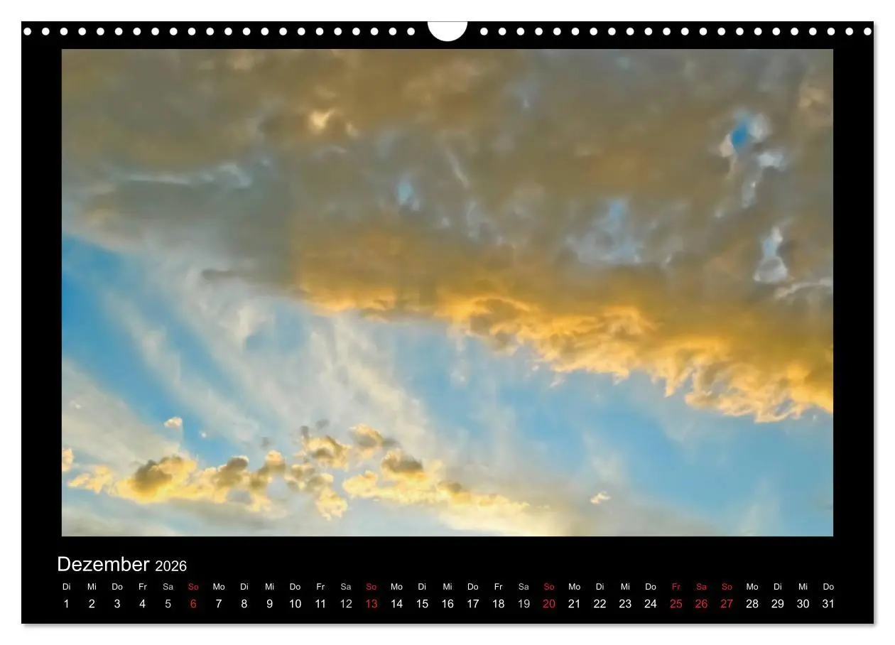 Bild: 9783516226676 | Wolkenbilder (Wandkalender 2026 DIN A3 quer), CALVENDO Monatskalender