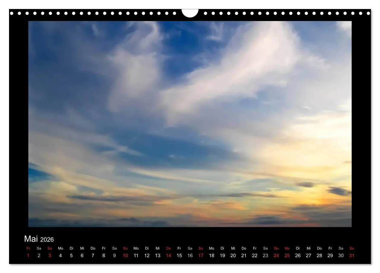Bild: 9783516226676 | Wolkenbilder (Wandkalender 2026 DIN A3 quer), CALVENDO Monatskalender