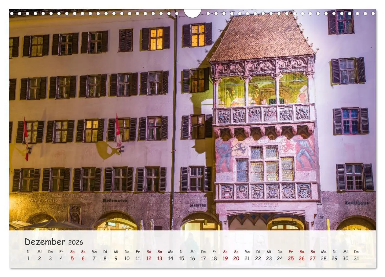 Bild: 9783516606676 | Innsbruck - Die schöne Hauptstadt Tirols (Wandkalender 2026 DIN A3...
