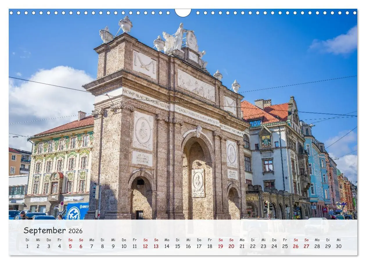 Bild: 9783516606676 | Innsbruck - Die schöne Hauptstadt Tirols (Wandkalender 2026 DIN A3...