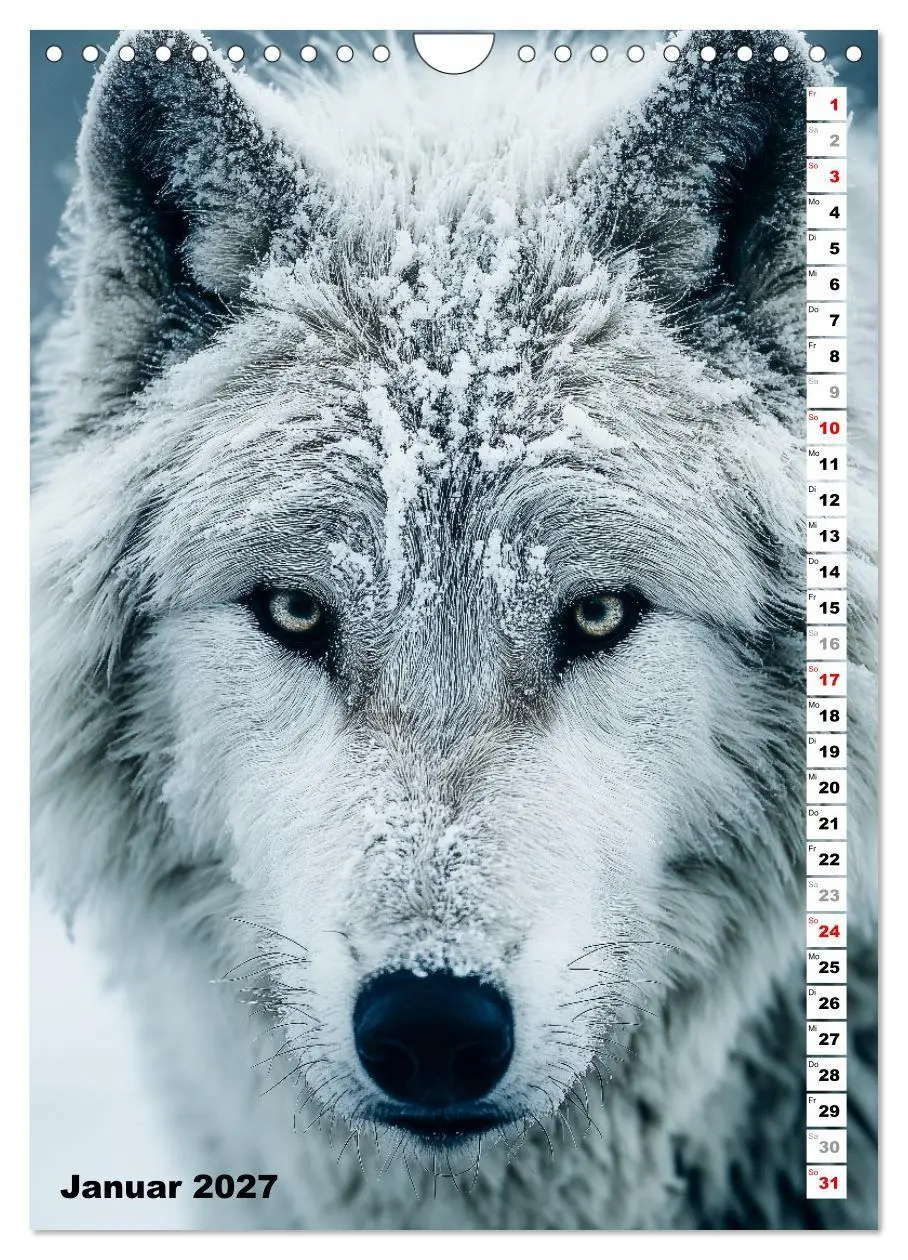 Bild: 9783516916676 | Wölfe aus aller Welt (Wandkalender 2027 DIN A4 hoch), CALVENDO...
