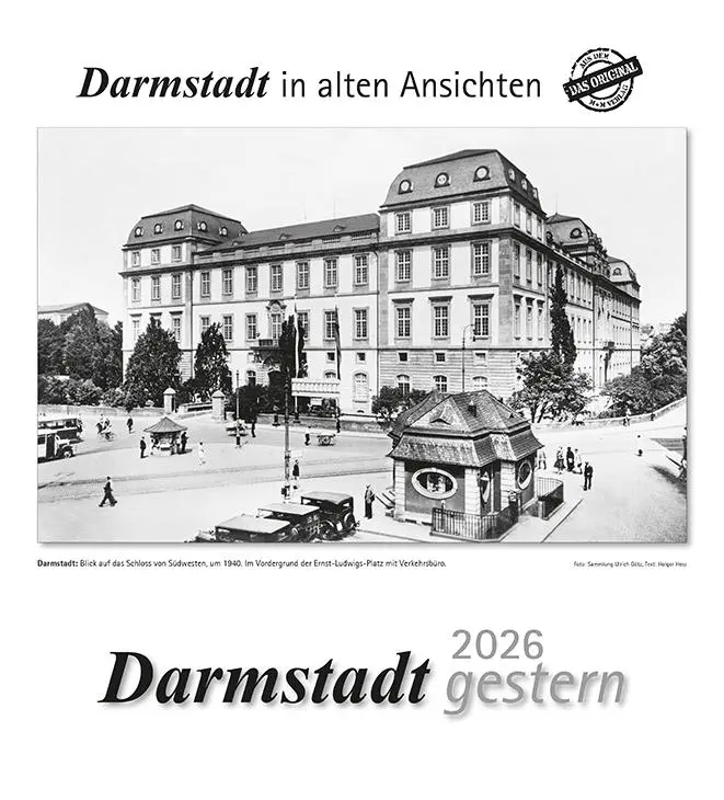Cover: 9783961666676 | Darmstadt gestern 2026 | Darmstadt in alten Ansichten | Kalender