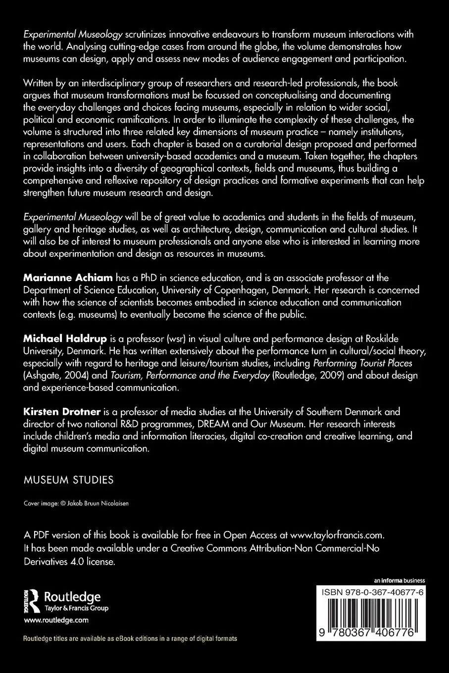 Rückseite: 9780367406776 | Experimental Museology | Institutions, Representations, Users | Buch