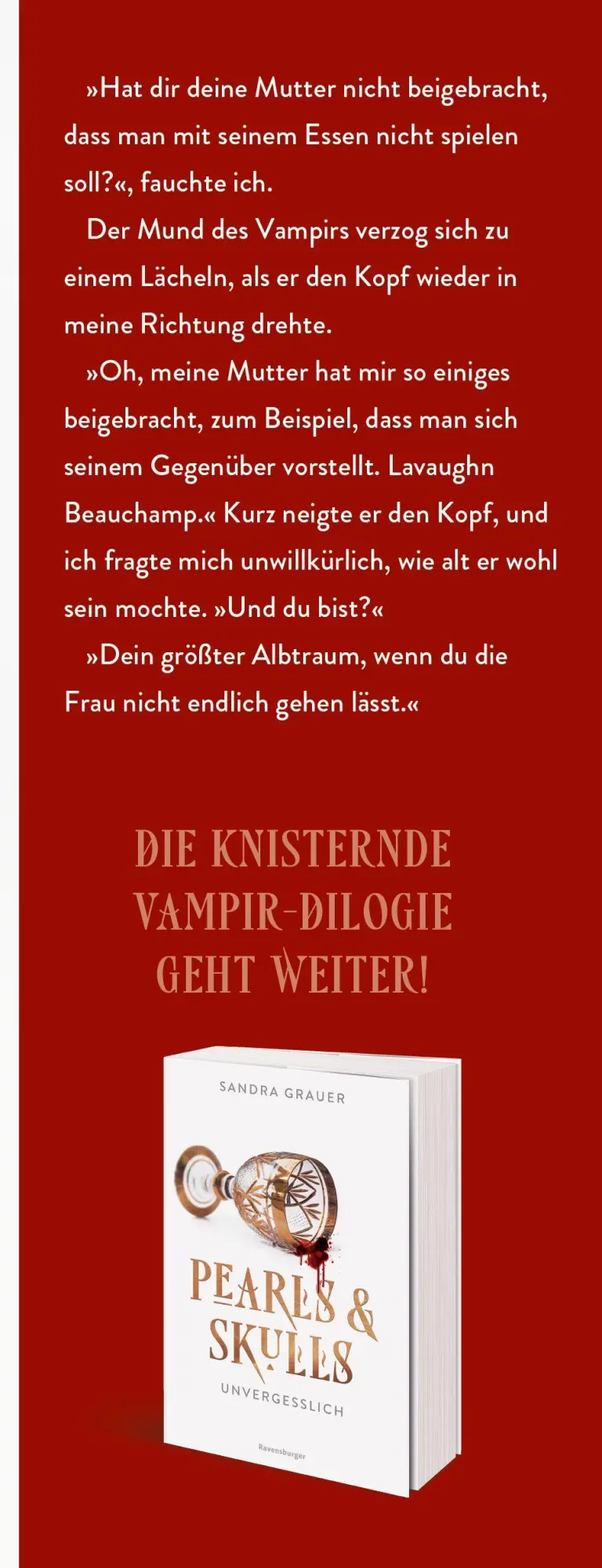 Bild: 9783473586776 | Pearls &amp; Skulls, Band 1 - Unsterblich | Sandra Grauer | Taschenbuch