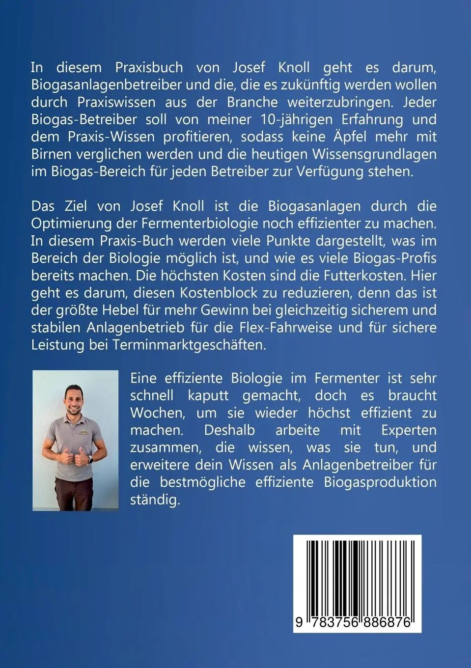 Rückseite: 9783756886876 | Die Biogas-Fibel 1.0 | Aus der Praxis für Praxis | Josef Knoll | Buch