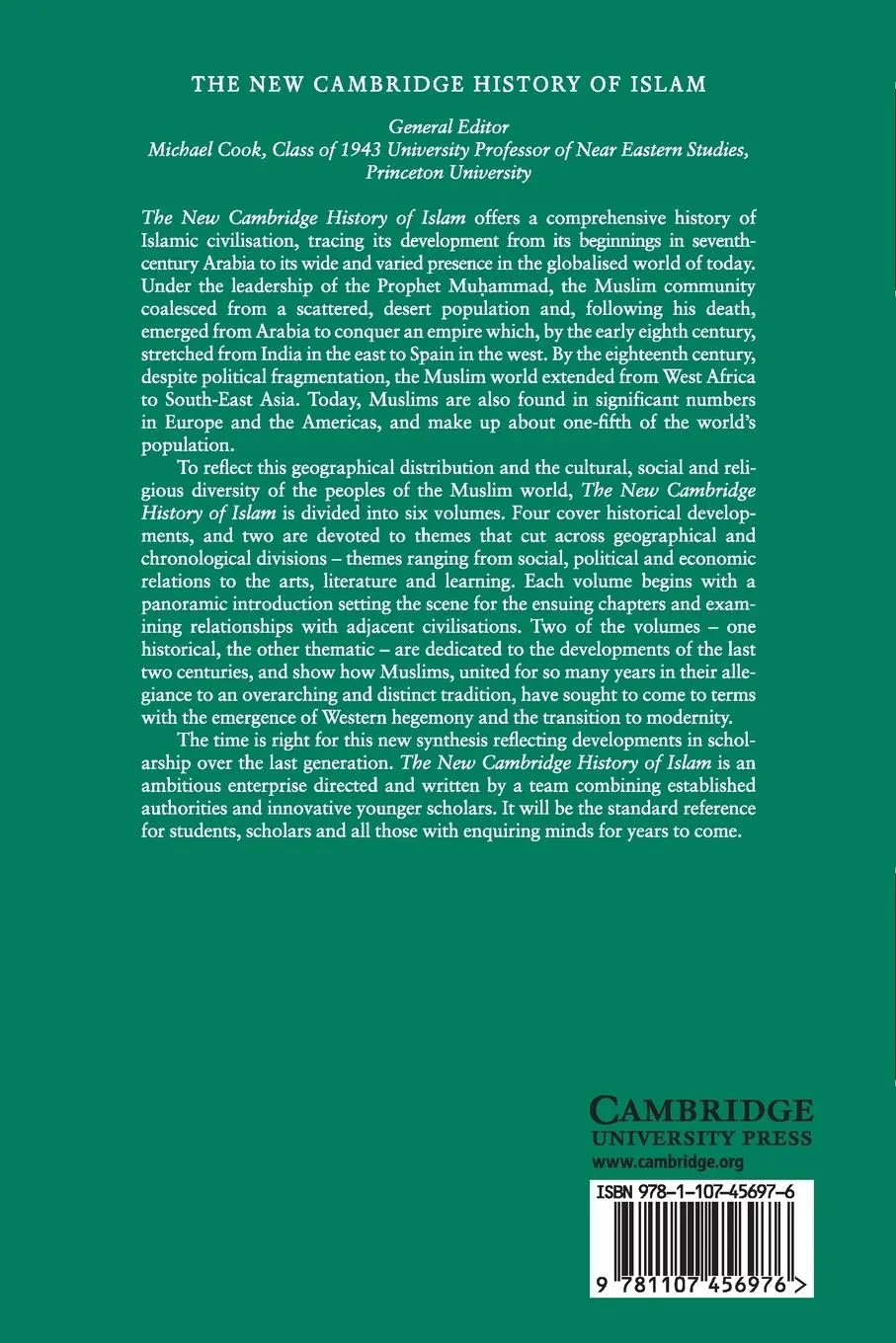 Rückseite: 9781107456976 | The New Cambridge History of Islam | David O. Morgan (u. a.) | Buch