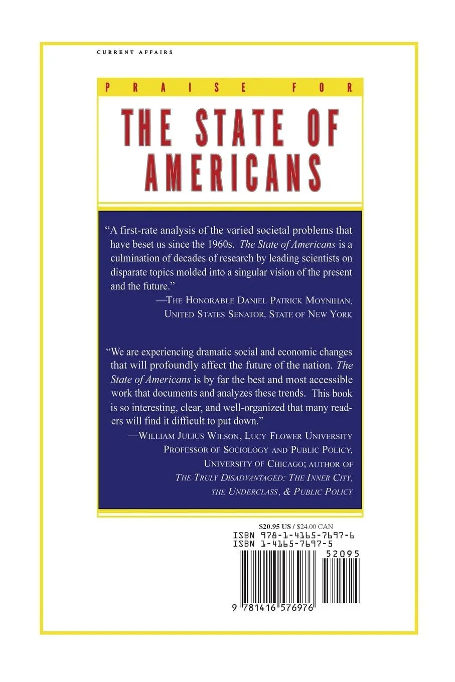 Rückseite: 9781416576976 | The State of Americans | This Generation and the Next | Taschenbuch