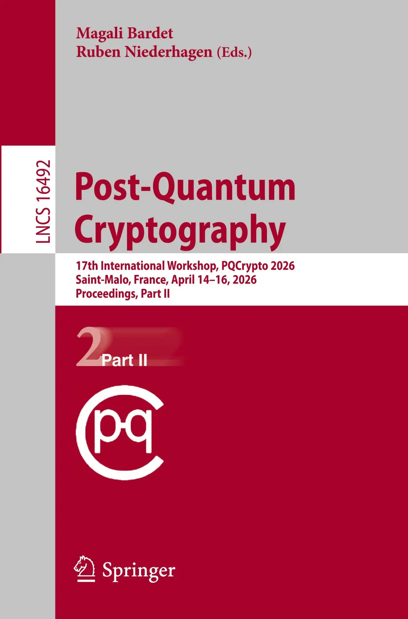 Cover: 9783032226976 | Post-Quantum Cryptography | Magali Bardet (u. a.) | Taschenbuch | xii