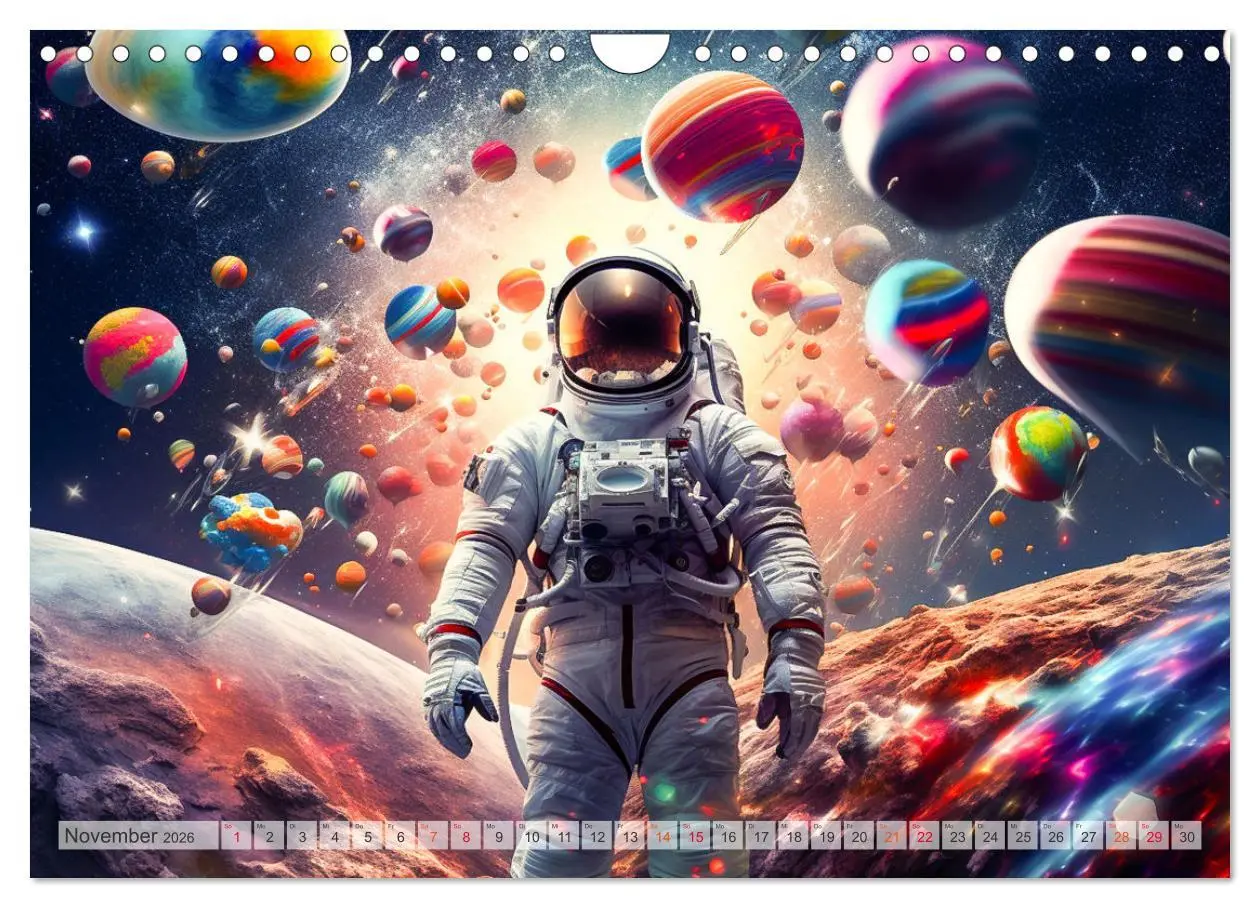 Bild: 9783457346976 | Astronaut - Unterwegs in der Galaxie (Wandkalender 2026 DIN A4...