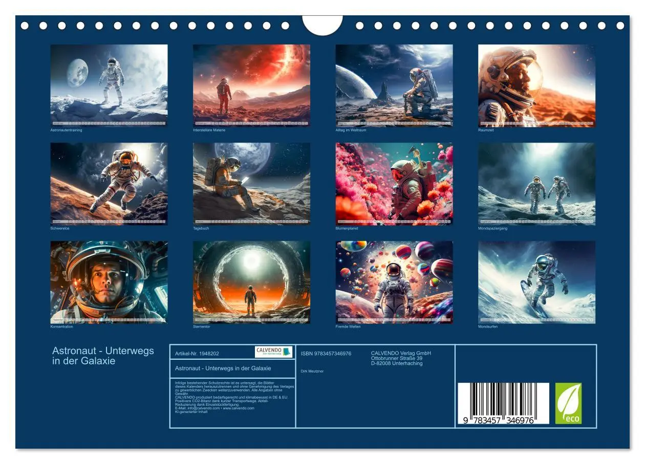 Bild: 9783457346976 | Astronaut - Unterwegs in der Galaxie (Wandkalender 2026 DIN A4...