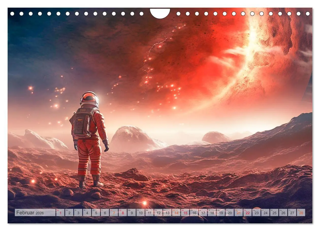 Bild: 9783457346976 | Astronaut - Unterwegs in der Galaxie (Wandkalender 2026 DIN A4...