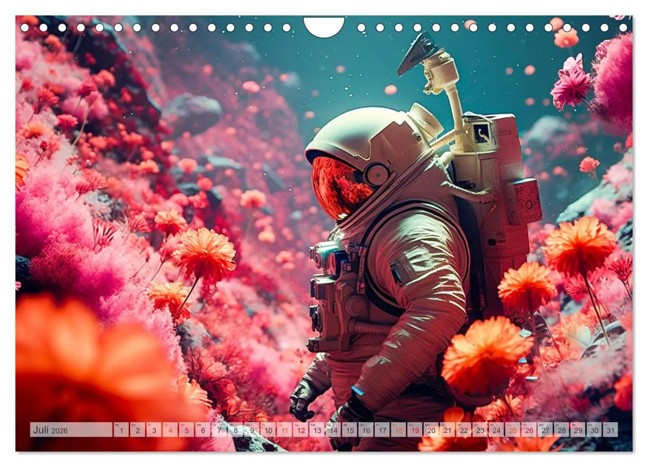 Bild: 9783457346976 | Astronaut - Unterwegs in der Galaxie (Wandkalender 2026 DIN A4...