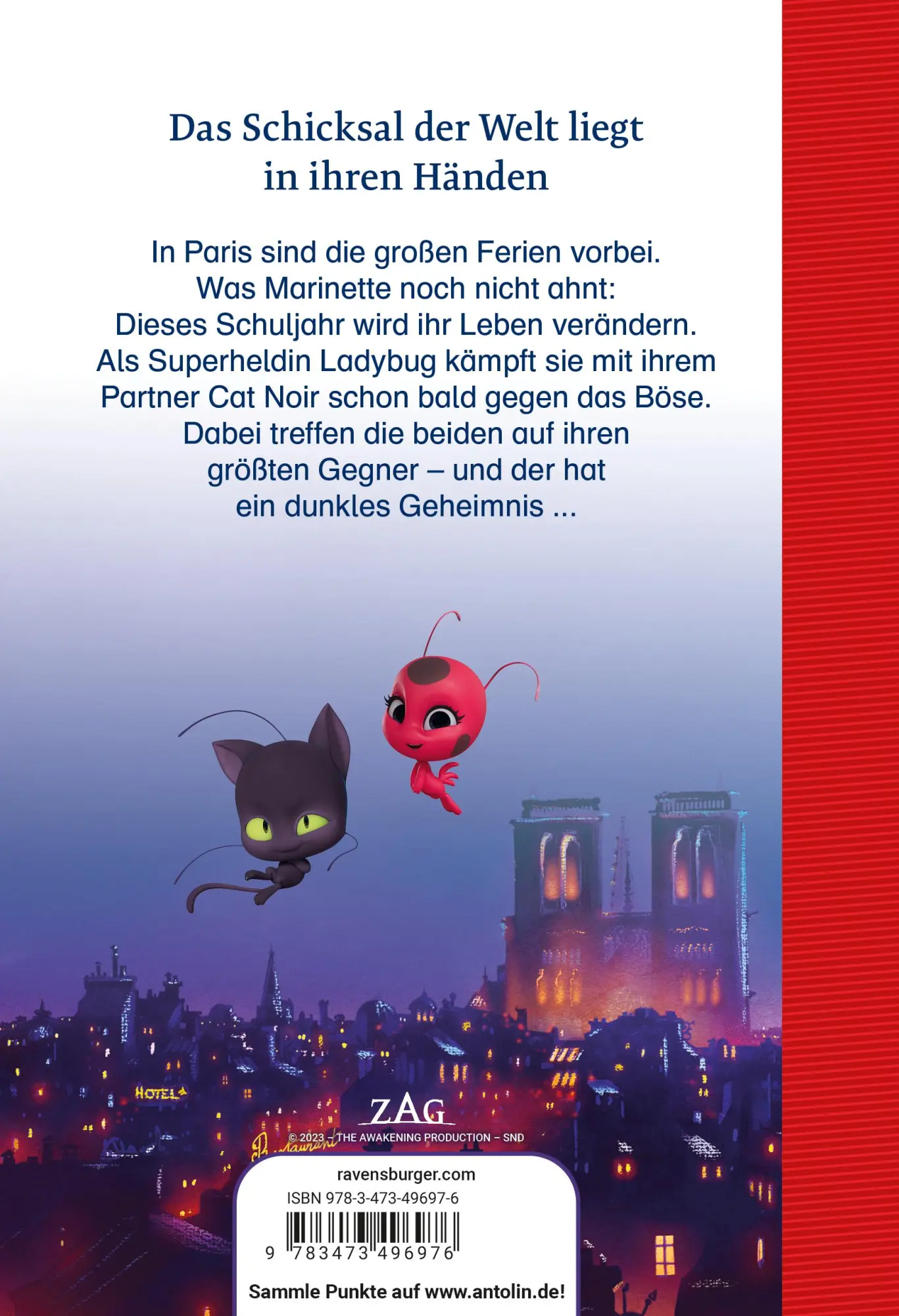 Rückseite: 9783473496976 | Miraculous - Ladybug und Cat Noir - Das Erstlesebuch zum Film | Buch