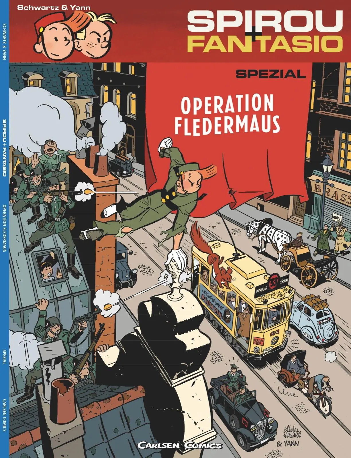 Cover: 9783551776976 | Spirou und Fantasio Spezial 09. Operation Fledermaus | Yann | Buch