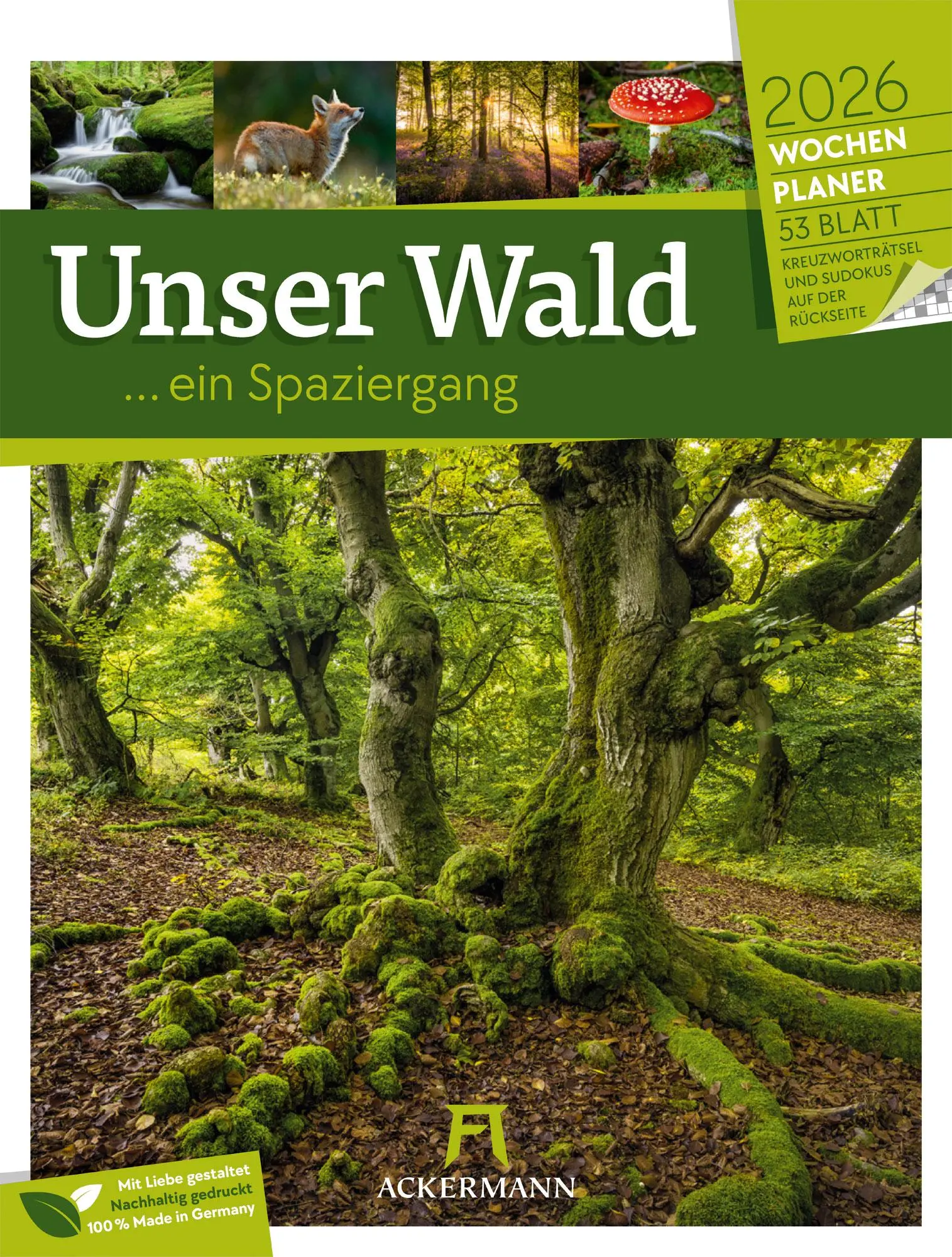 Cover: 9783838426976 | Unser Wald - Wochenplaner Kalender 2026 | Ackermann Kunstverlag GmbH
