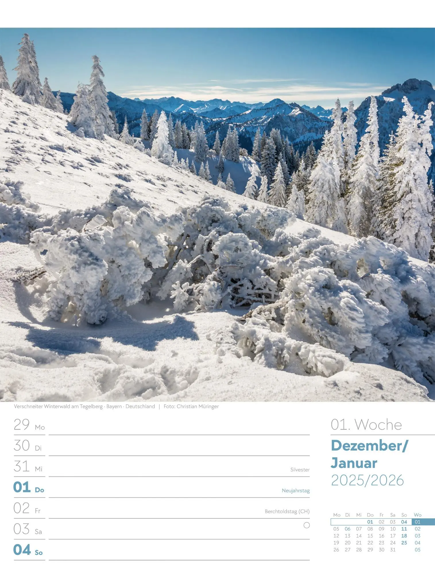 Bild: 9783838426976 | Unser Wald - Wochenplaner Kalender 2026 | Ackermann Kunstverlag GmbH