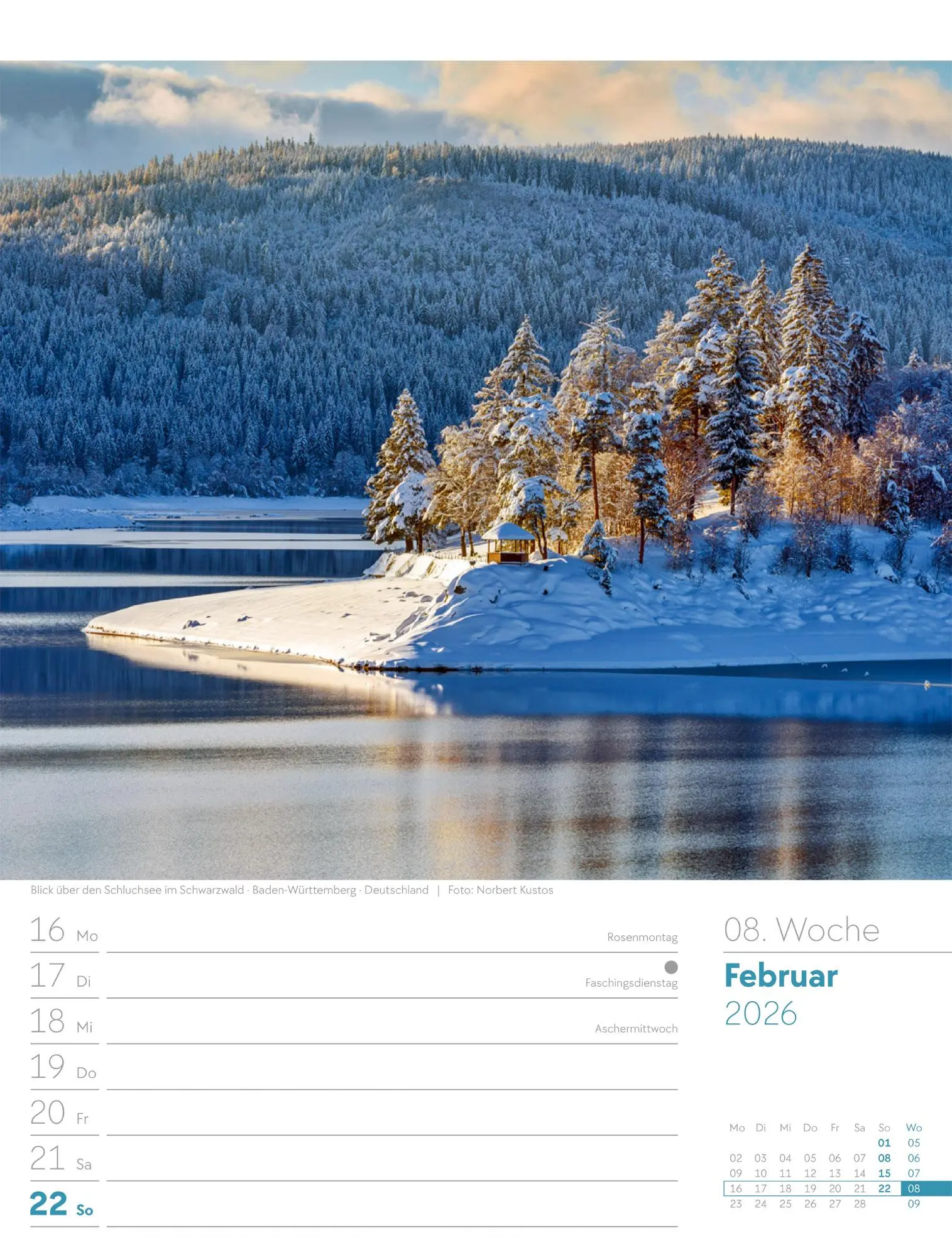 Bild: 9783838426976 | Unser Wald - Wochenplaner Kalender 2026 | Ackermann Kunstverlag GmbH