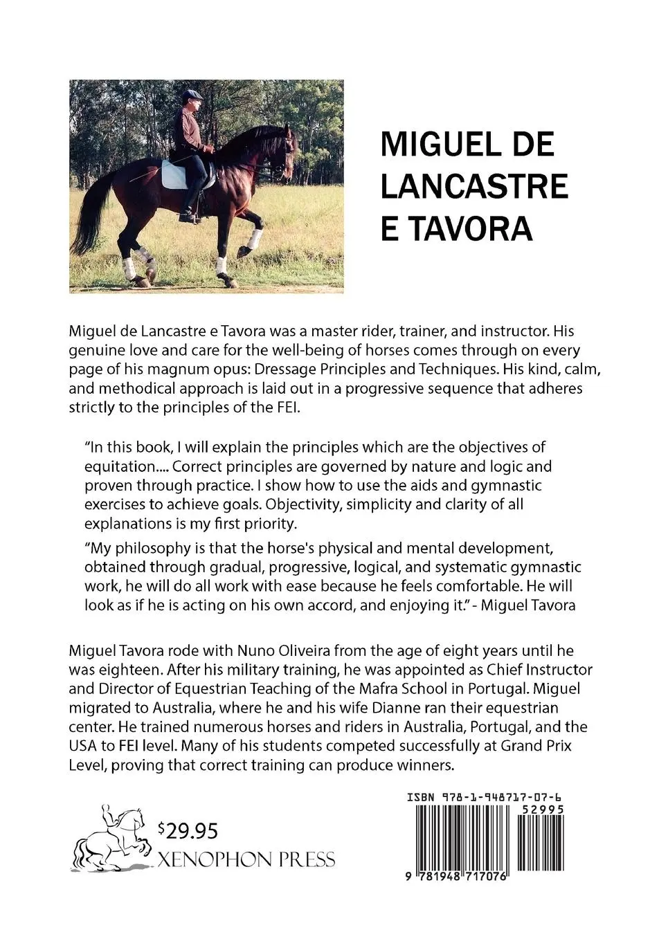Rückseite: 9781948717076 | Dressage Principles and Techniques | A blueprint for the serious rider