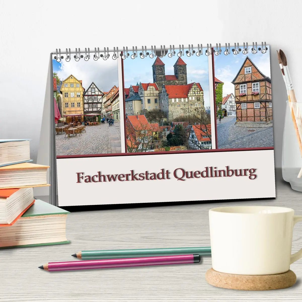 Bild: 9783457787076 | Fachwerkstadt Quedlinburg (Tischkalender 2026 DIN A5 quer),...