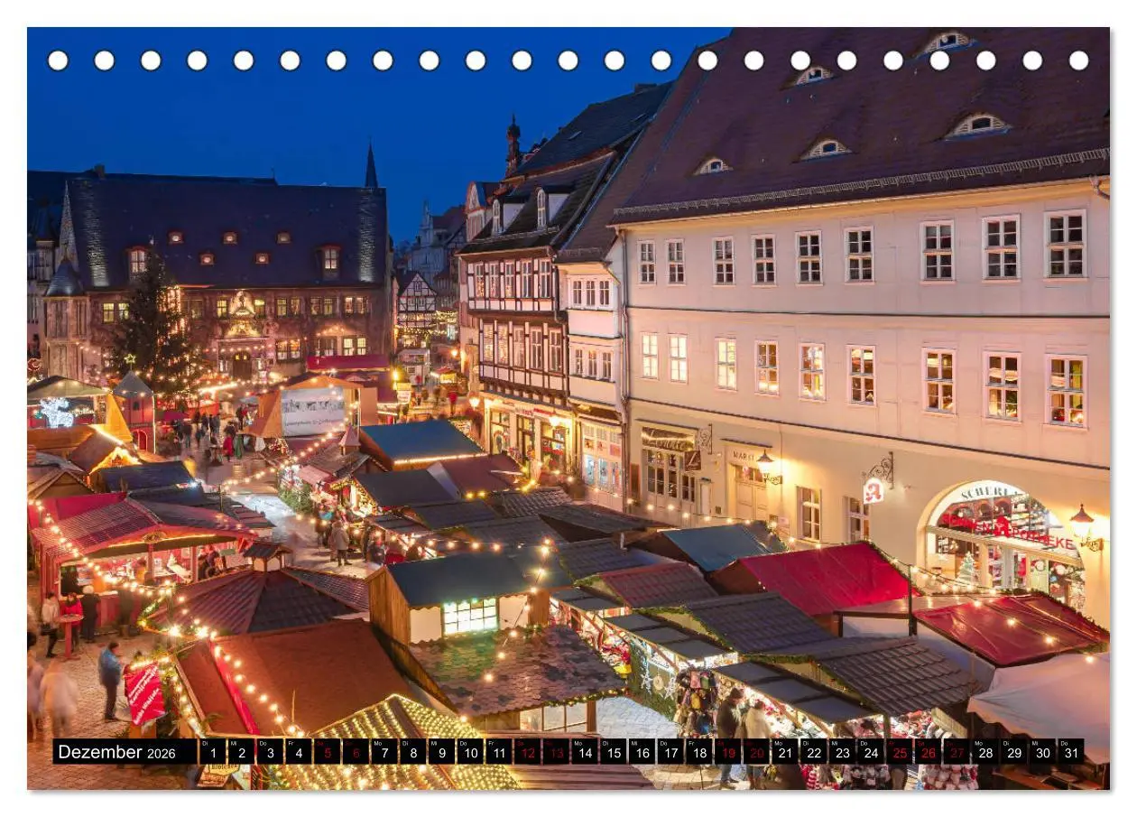 Bild: 9783457787076 | Fachwerkstadt Quedlinburg (Tischkalender 2026 DIN A5 quer),...