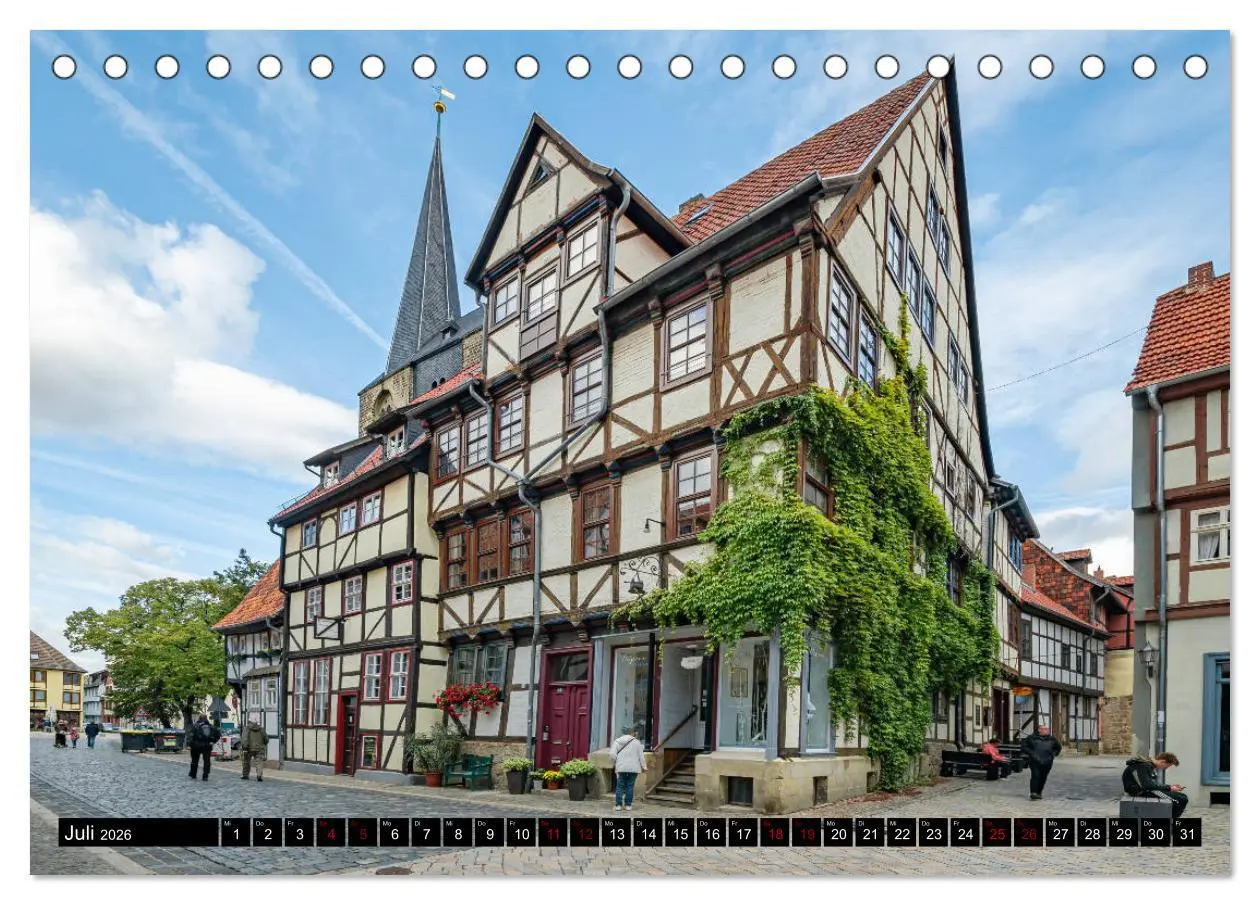 Bild: 9783457787076 | Fachwerkstadt Quedlinburg (Tischkalender 2026 DIN A5 quer),...