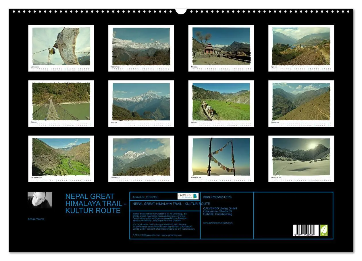 Bild: 9783516017076 | NEPAL GREAT HIMALAYA TRAIL - KULTUR ROUTE (Wandkalender 2026 DIN A2...