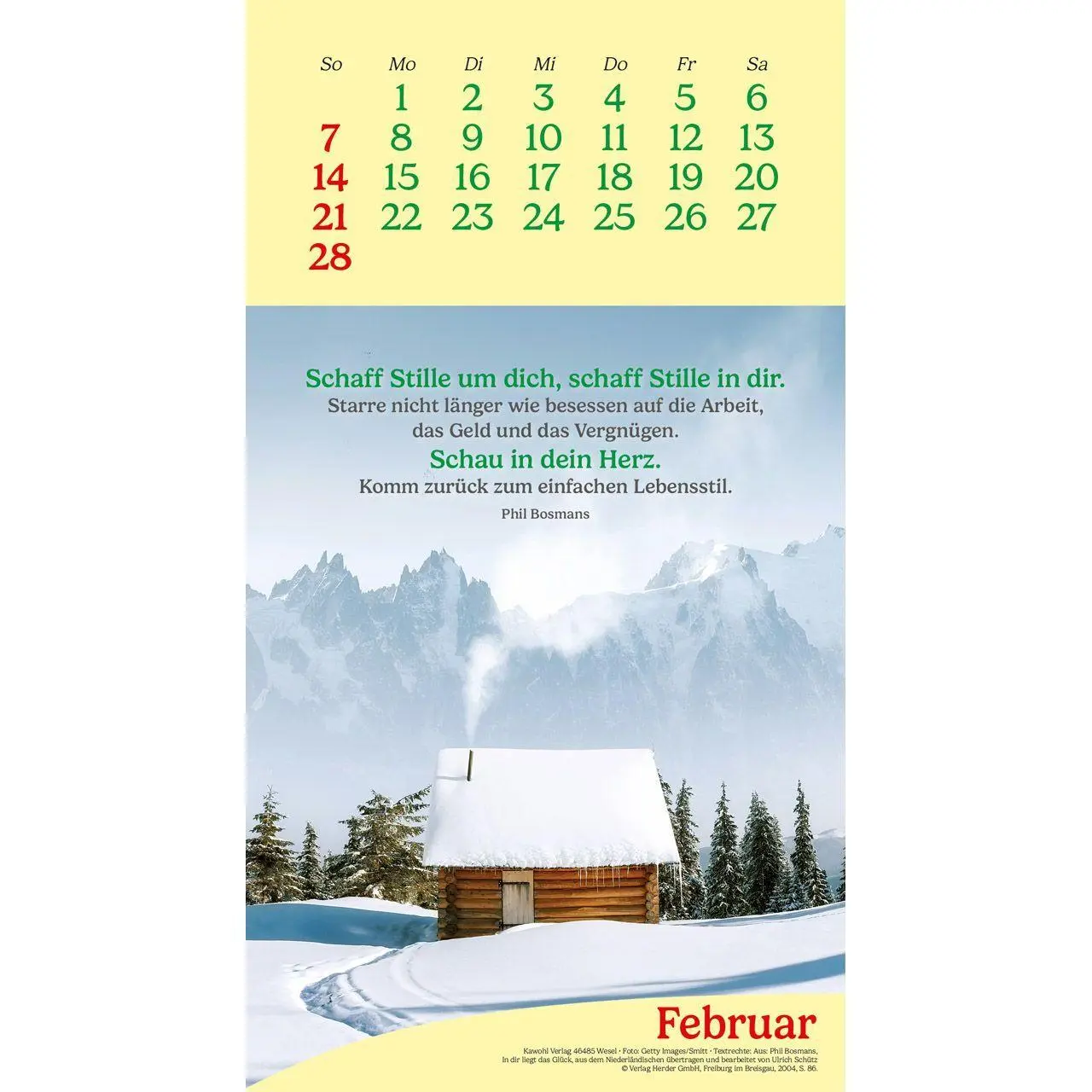 Bild: 9783754857076 | Vitamine fürs Herz 2027 | Phil-Bosmans-Kalender | Phil Bosmans | 14 S.