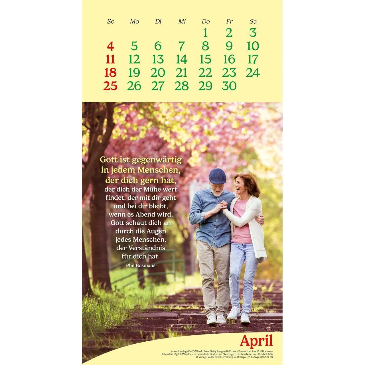 Bild: 9783754857076 | Vitamine fürs Herz 2027 | Phil-Bosmans-Kalender | Phil Bosmans | 14 S.