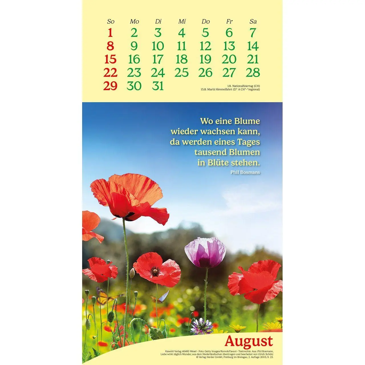 Bild: 9783754857076 | Vitamine fürs Herz 2027 | Phil-Bosmans-Kalender | Phil Bosmans | 14 S.