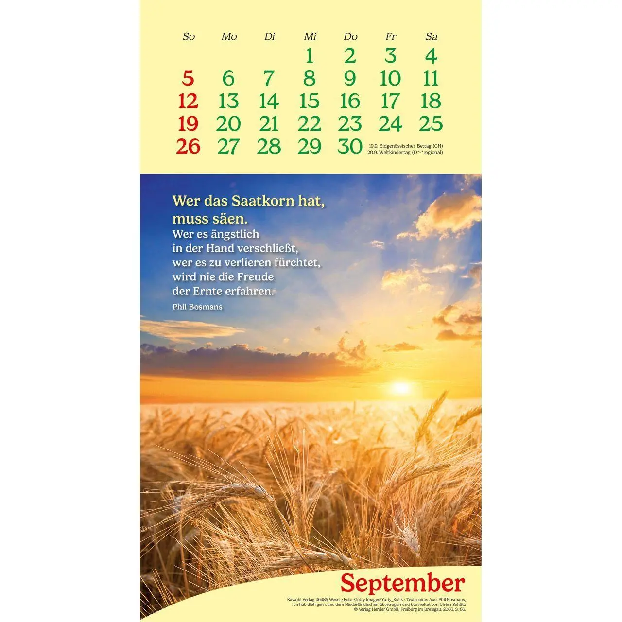 Bild: 9783754857076 | Vitamine fürs Herz 2027 | Phil-Bosmans-Kalender | Phil Bosmans | 14 S.