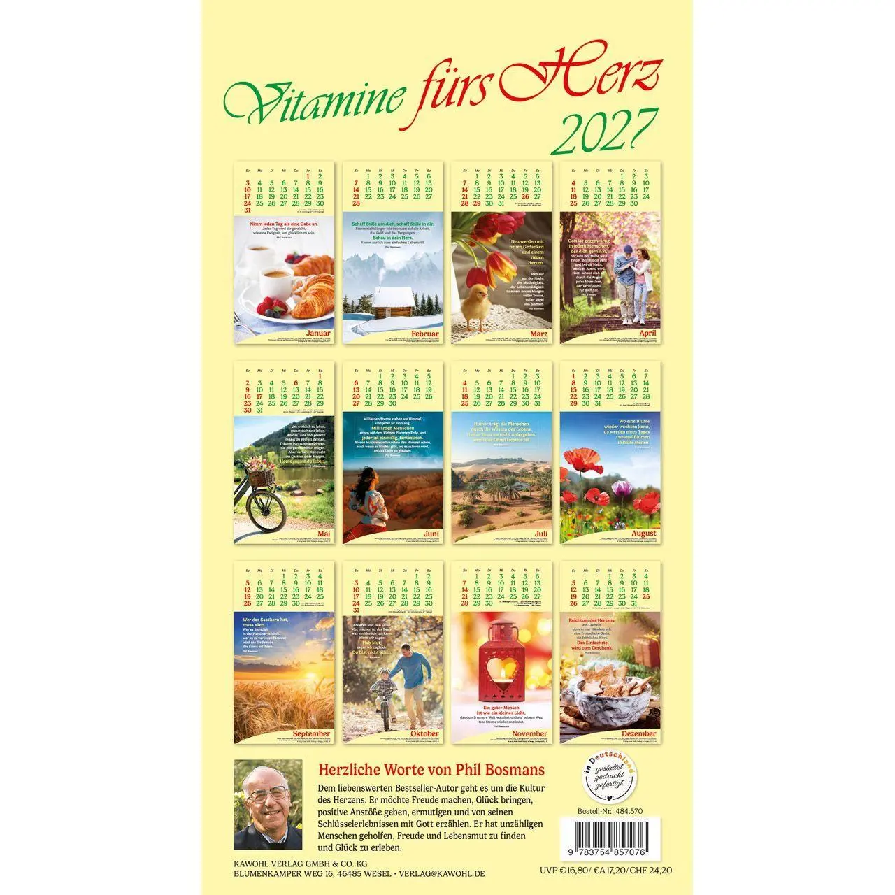 Bild: 9783754857076 | Vitamine fürs Herz 2027 | Phil-Bosmans-Kalender | Phil Bosmans | 14 S.