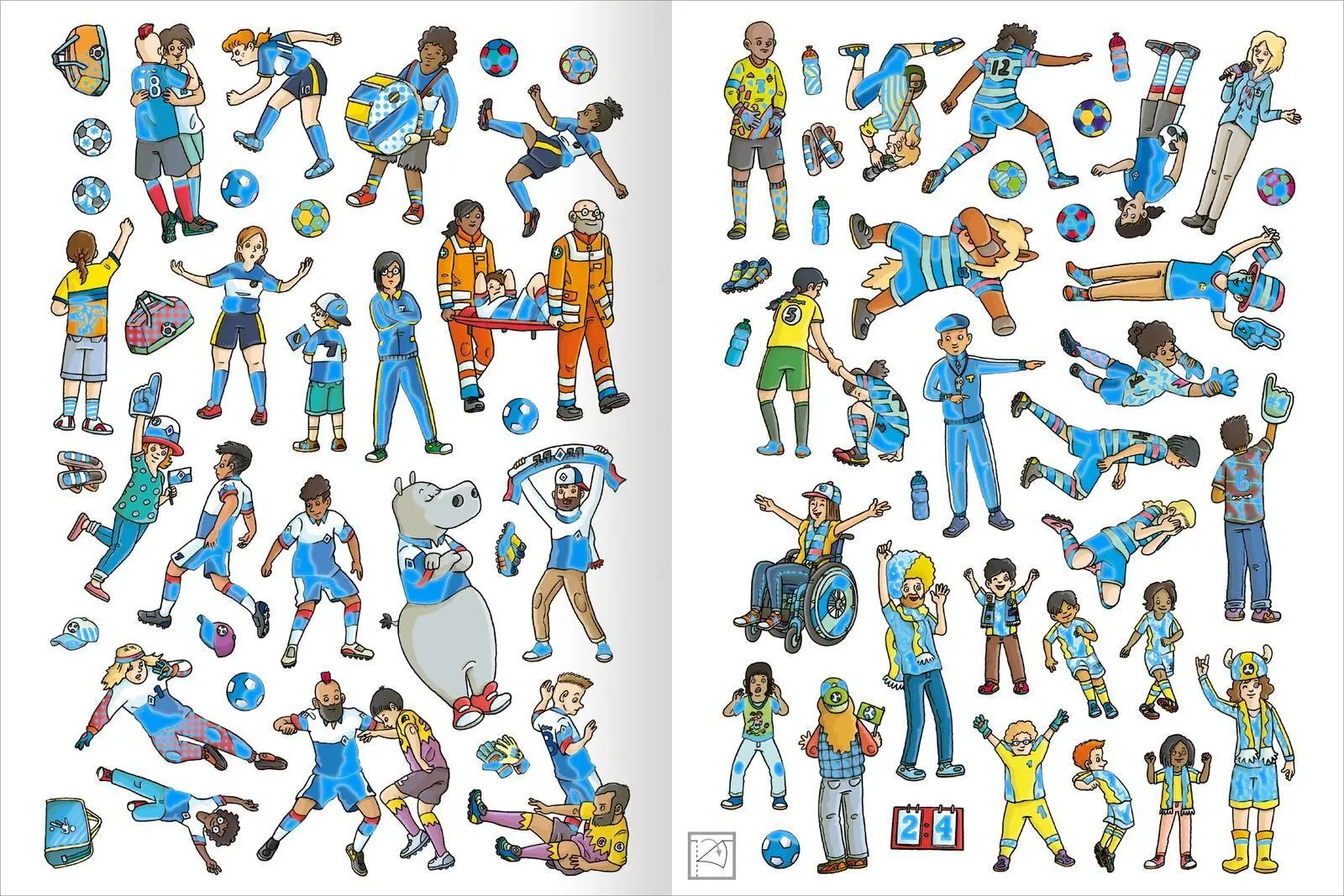 Bild: 9783845867076 | Das Metallic-Stickerbuch - Fußball | Über 300 Metallic-Sticker | Buch