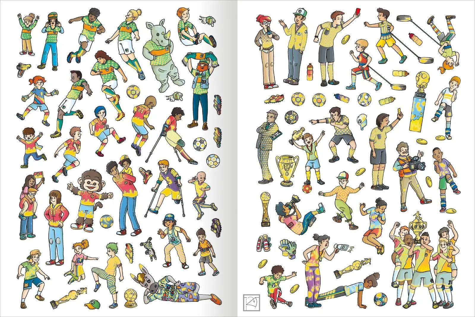 Bild: 9783845867076 | Das Metallic-Stickerbuch - Fußball | Über 300 Metallic-Sticker | Buch