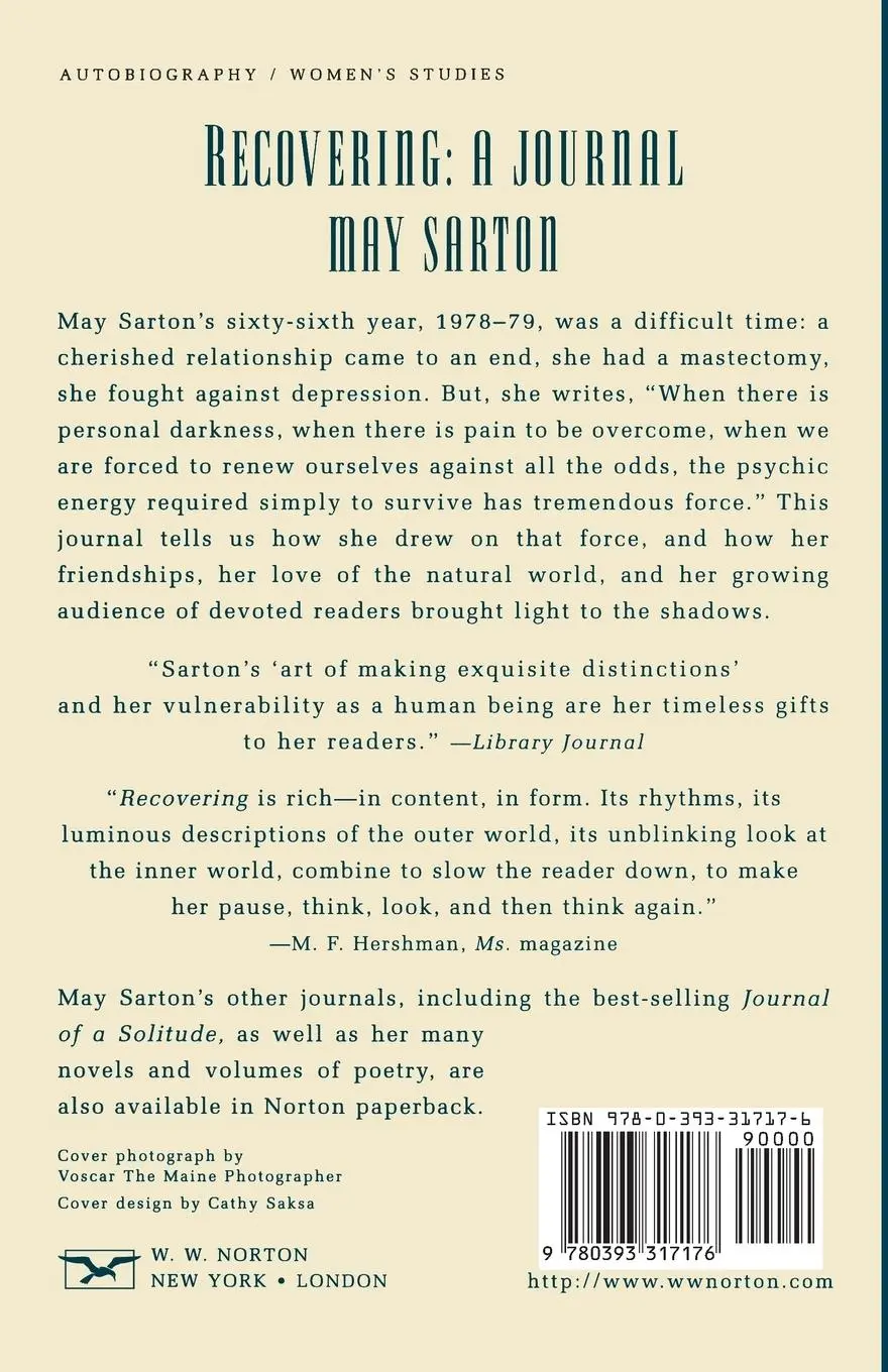 Rückseite: 9780393317176 | Recovering | A Journal | May Sarton | Taschenbuch | Englisch | 1997