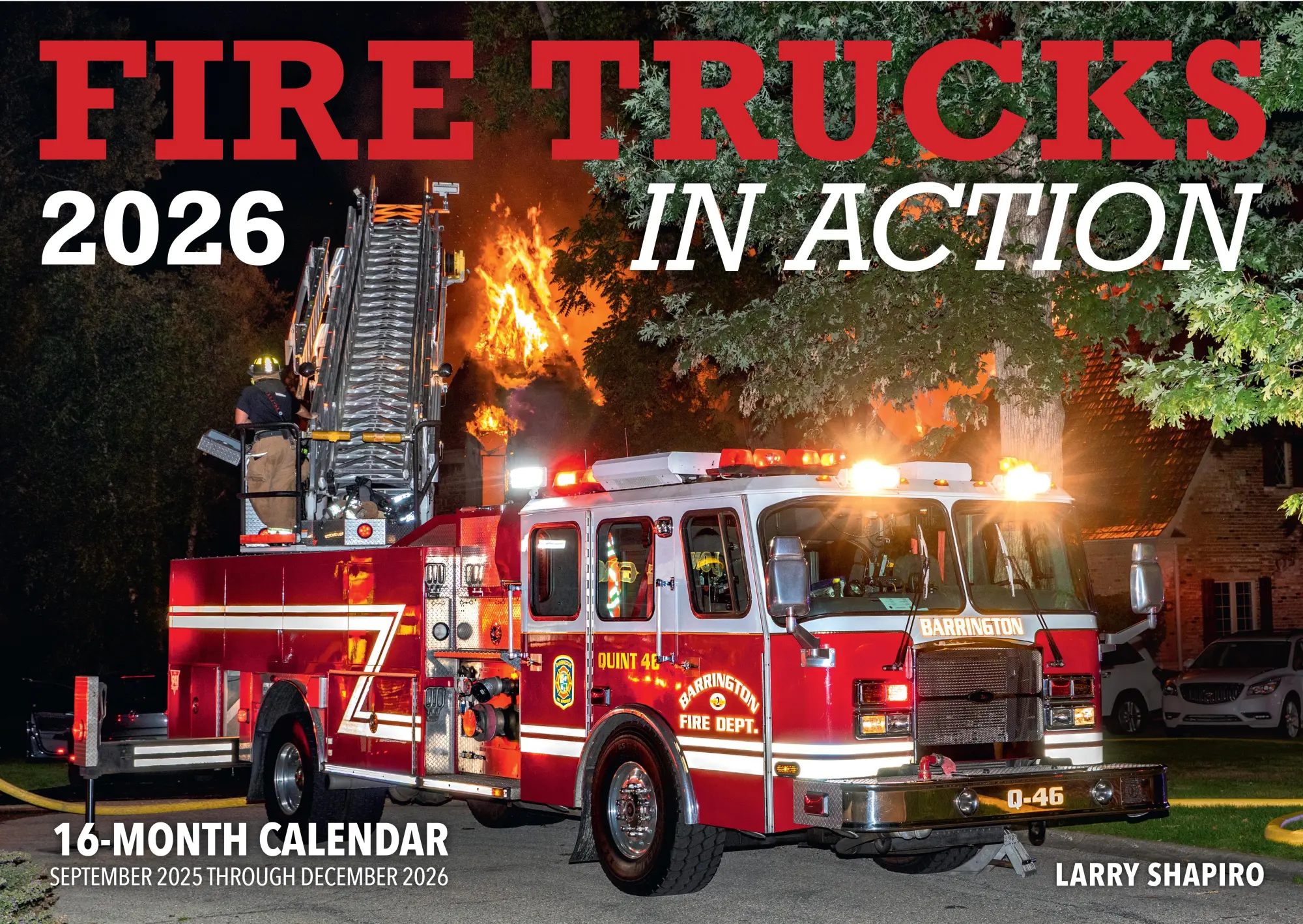 Cover: 9780760397176 | Fire Trucks in Action 2026 | Larry Shapiro | Kalender | Englisch