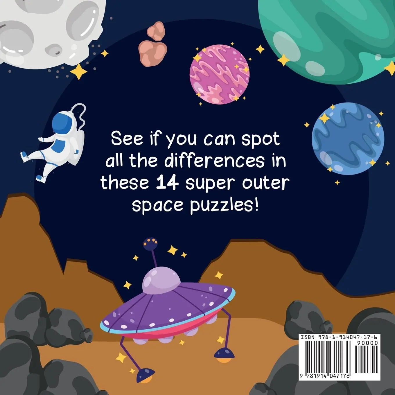 Rückseite: 9781914047176 | Spot the Difference - Outer Space! | Webber Books | Taschenbuch | 2022