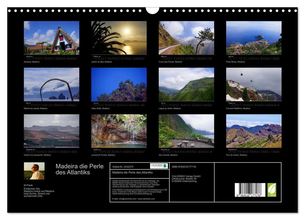 Bild: 9783516177176 | Madeira die Perle des Atlantiks (Wandkalender 2026 DIN A3 quer),...