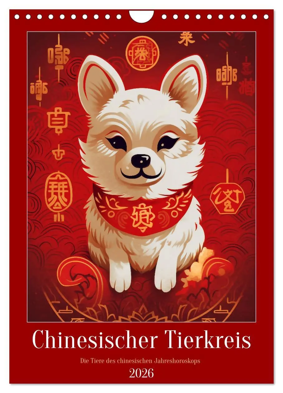 Cover: 9783516317176 | Chinesischer Tierkreis (Wandkalender 2026 DIN A4 hoch), CALVENDO...